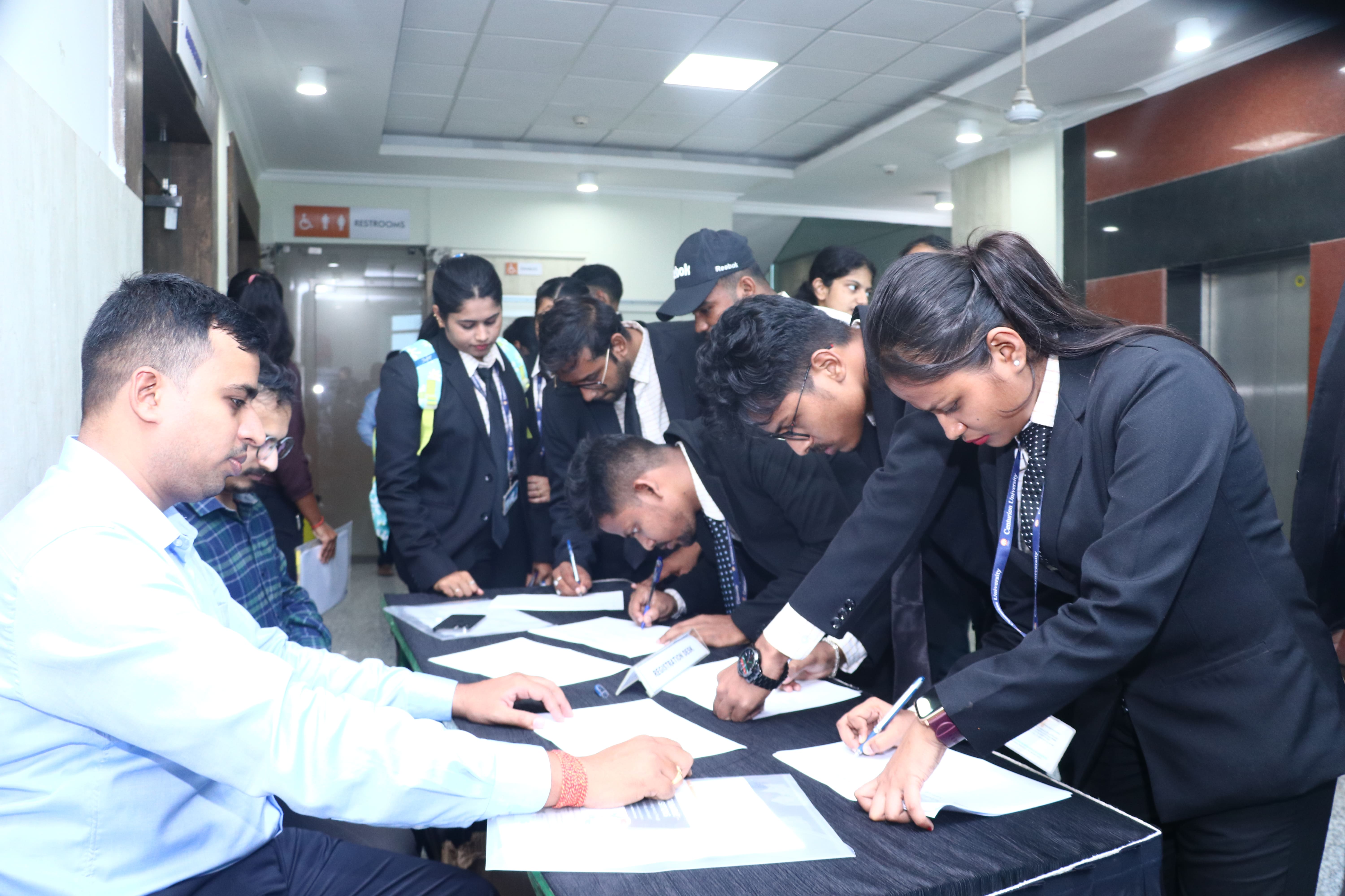 Event registration desk