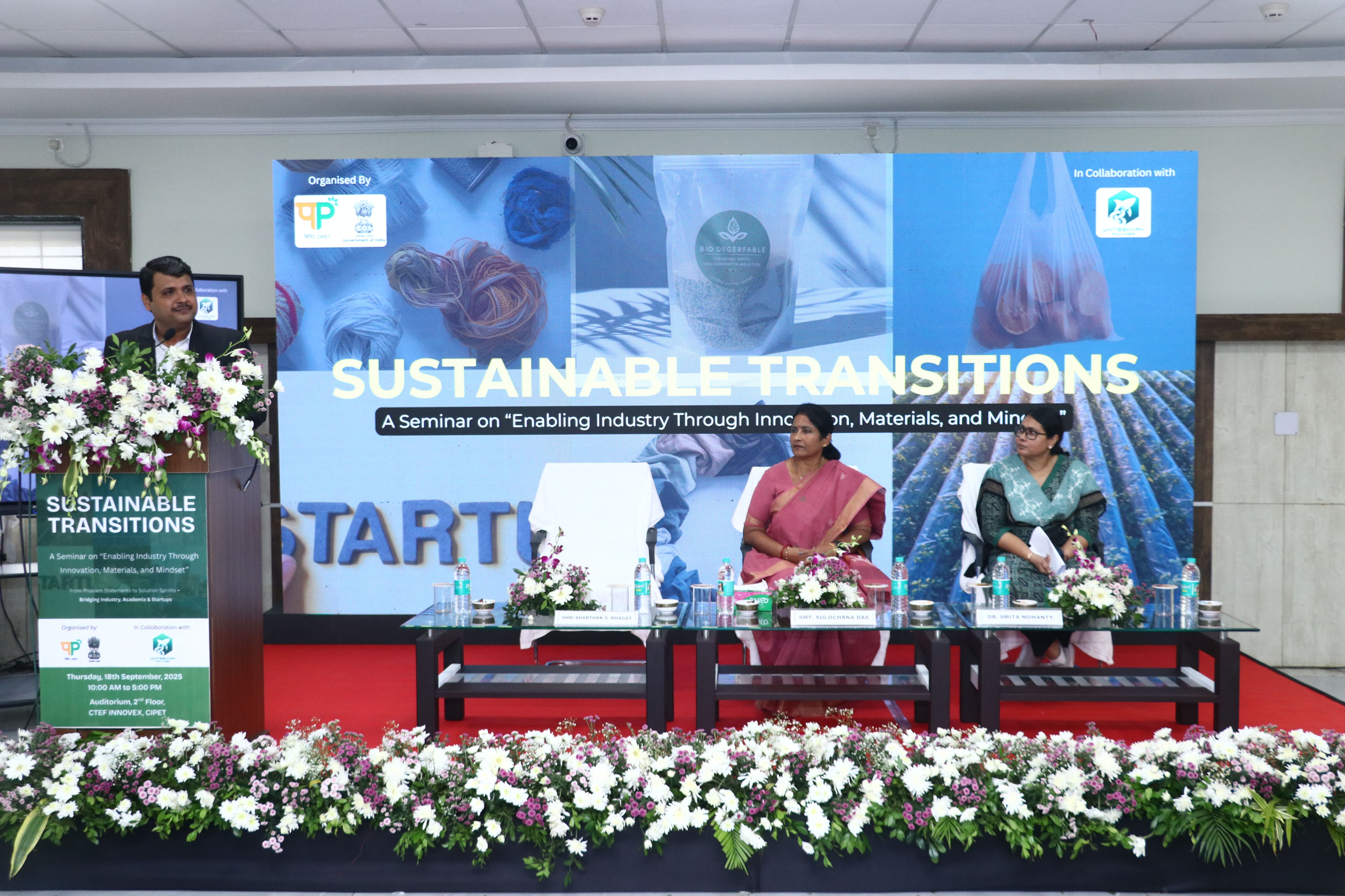 Sustainable Transitions seminar stage
